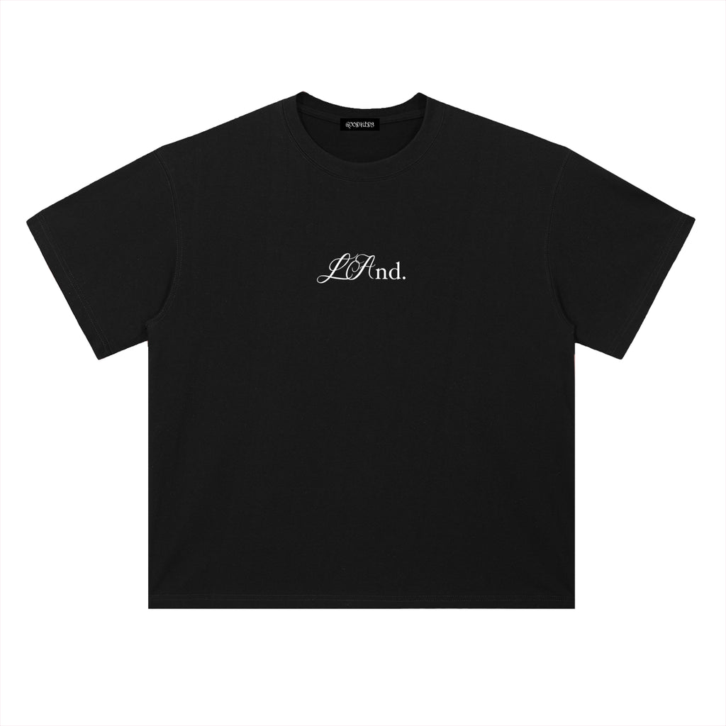 bLAck LAnd Script T-Shirt